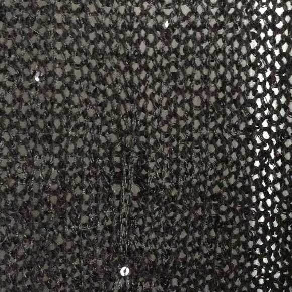 Faded Glory Black White and Gray Open Sweater - Picture 7 of 8